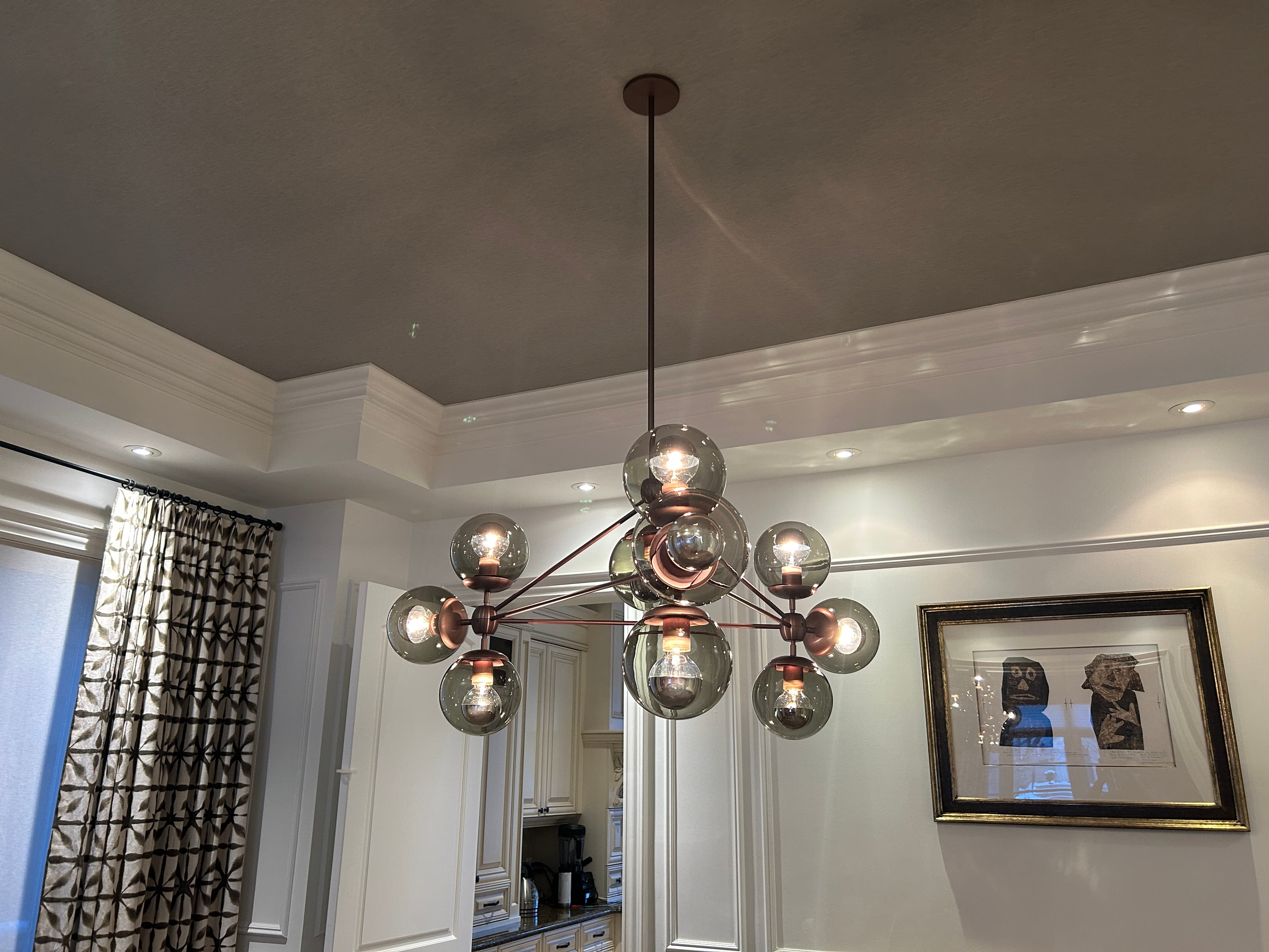 Classic brass chandelier