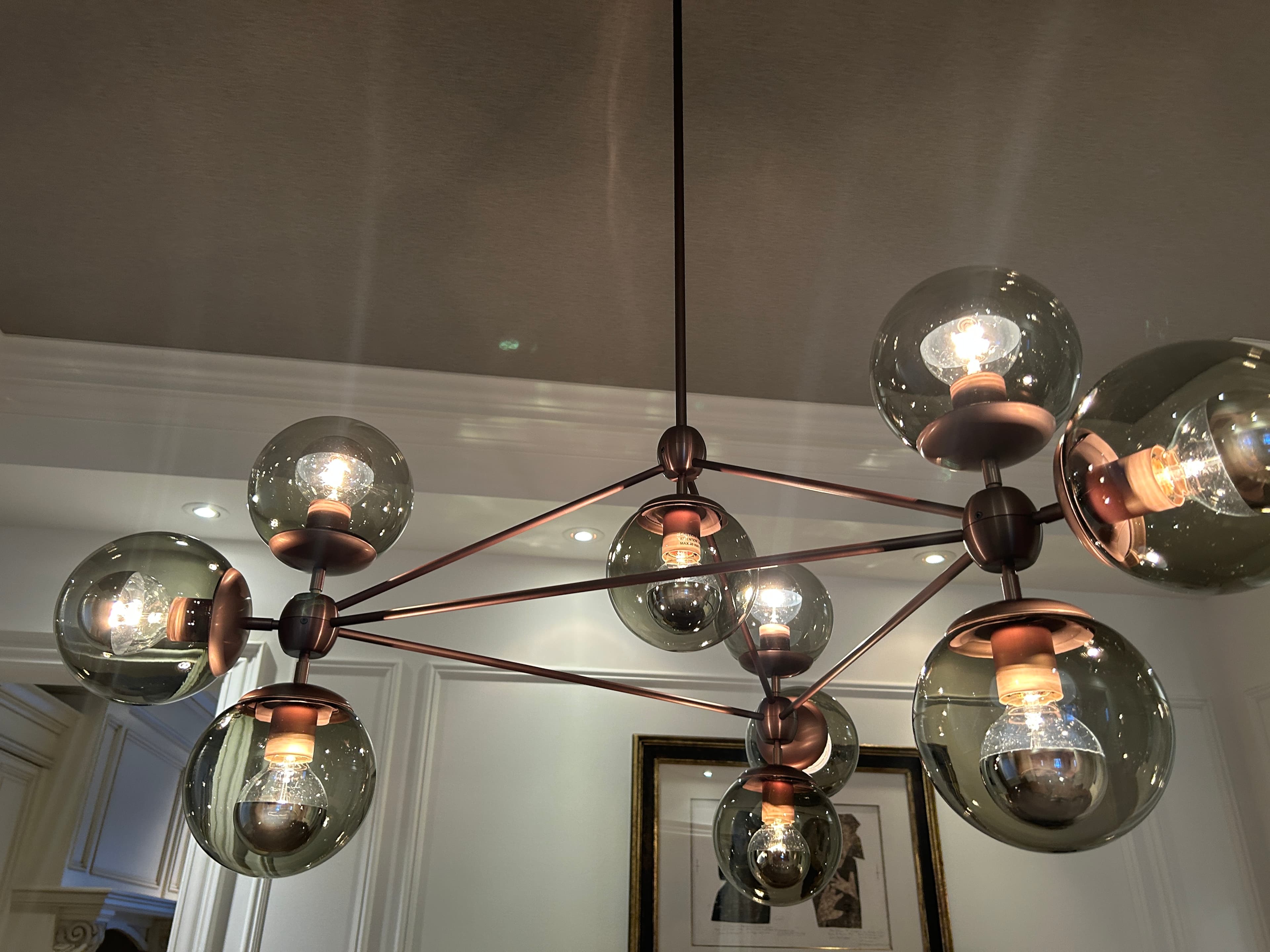 Multi-tier crystal chandelier