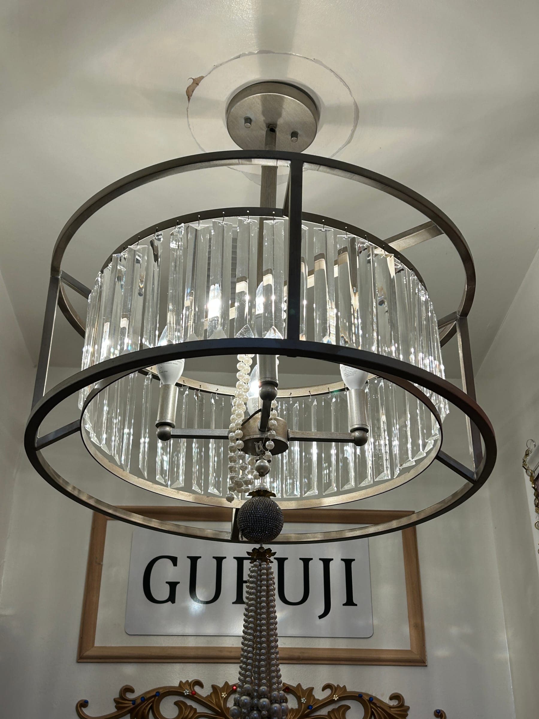 Luxury chandelier after cleaning