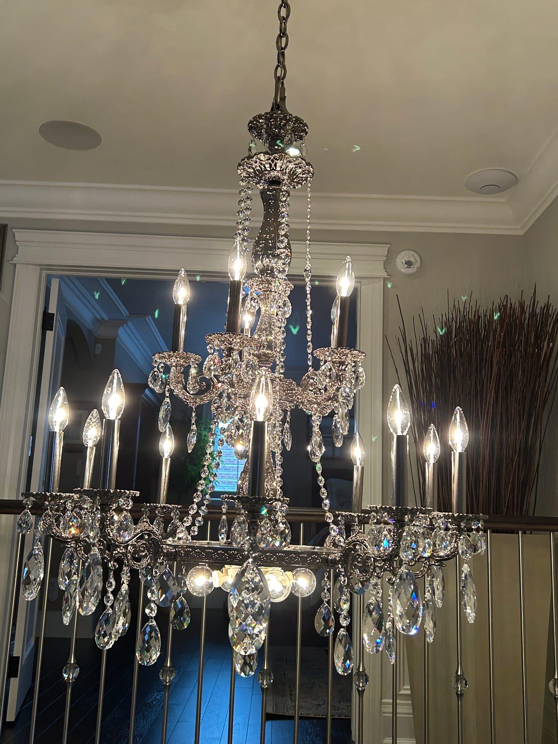 Chandelier after professional cleaning