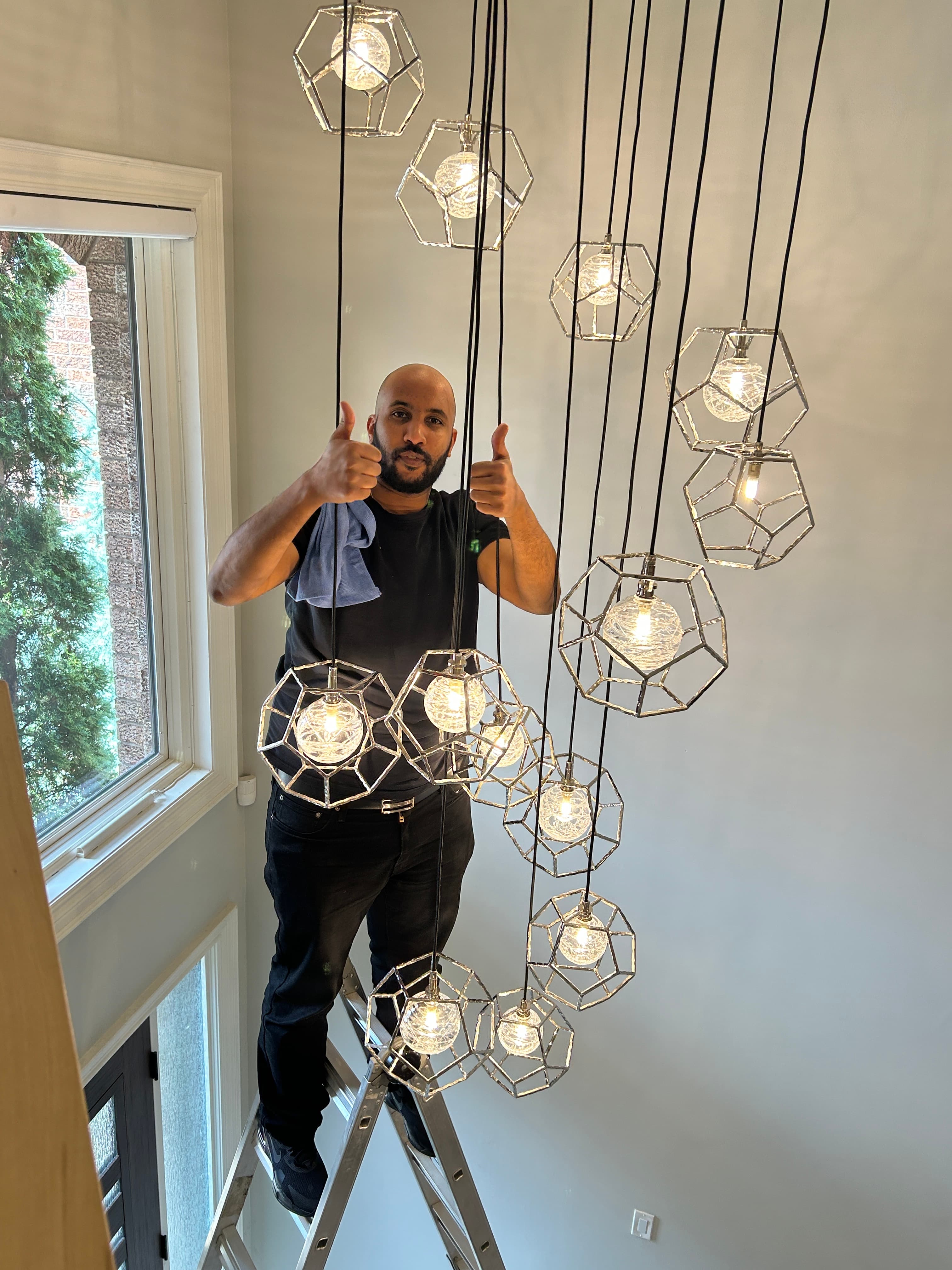 Professional chandelier service